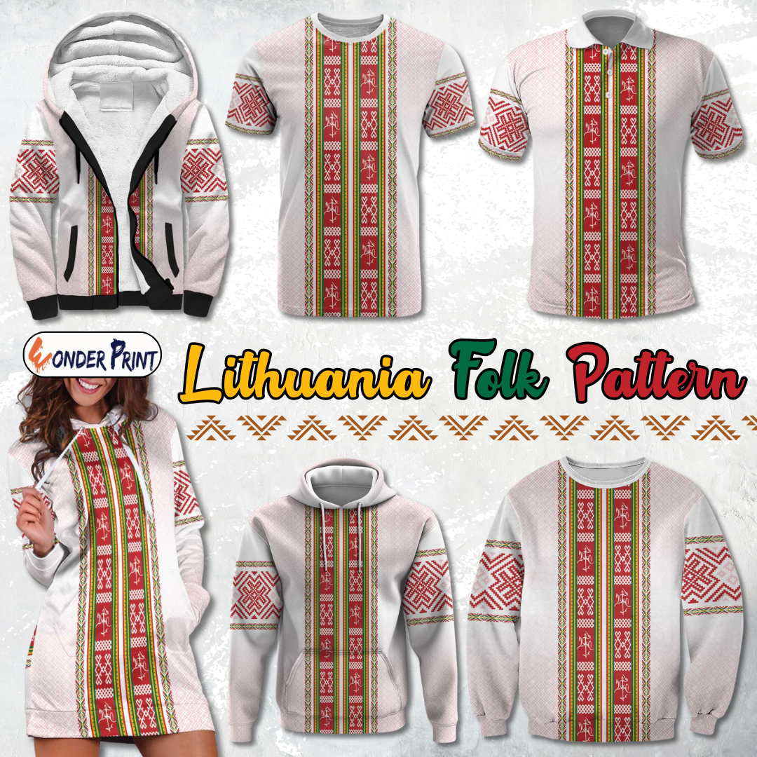 Lithuania Folk Pattern Vytis Motif