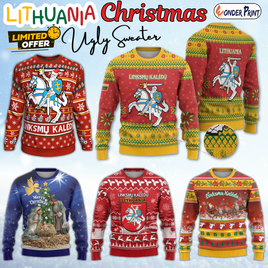 Lithuania Ugly Christmas Sweater