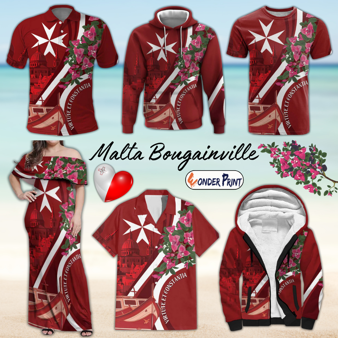 Inħobbok Malta Bougainville and Luzzu