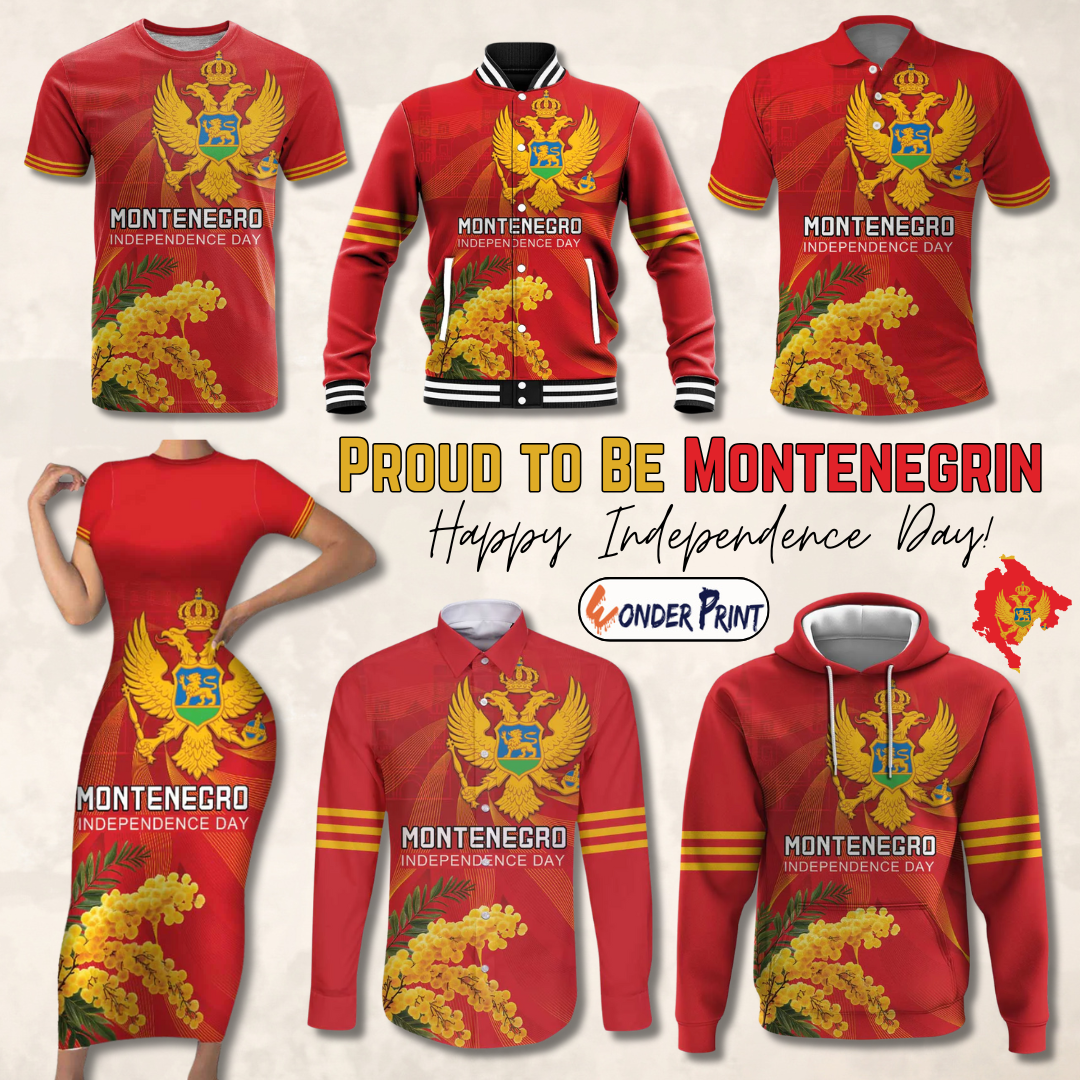 Montenegro Independence Day Coat Of Arms With Mimoza