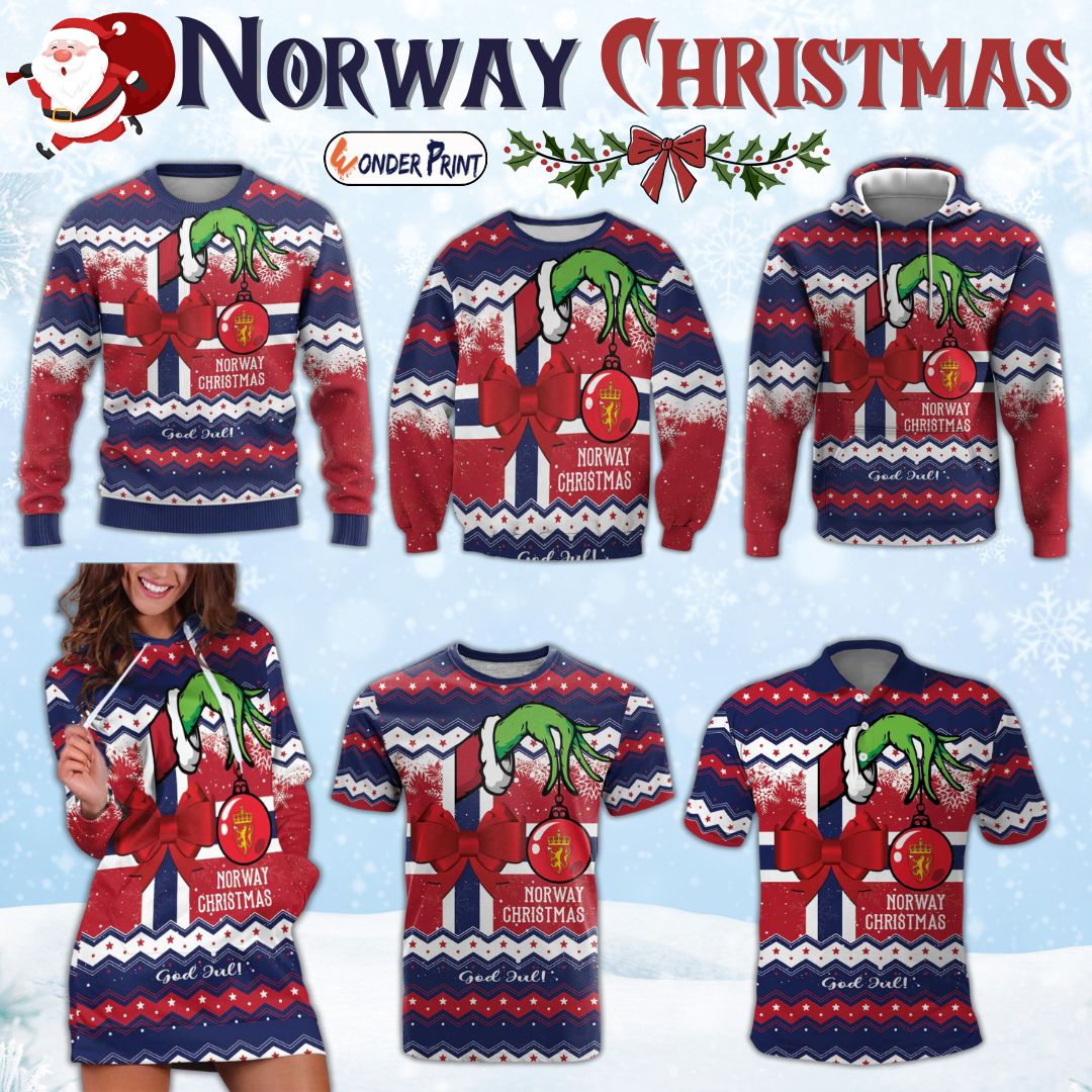 Norway Christmas God Jul! Coquette Bow