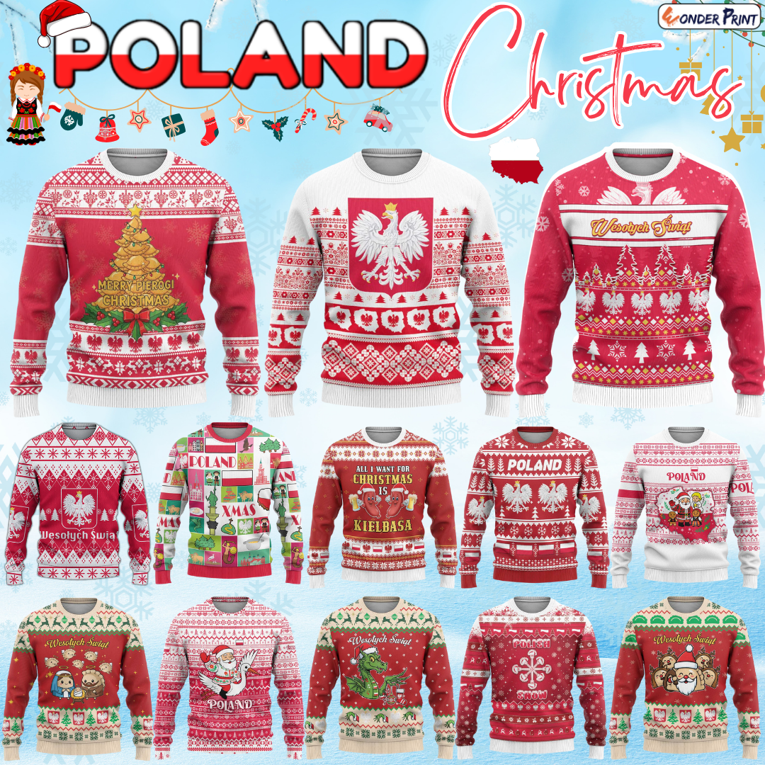 Poland Ugly Christmas Sweater