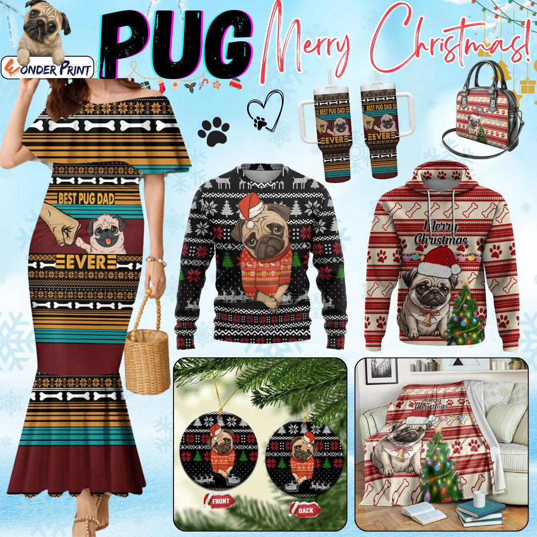 Pug Dog Christmas