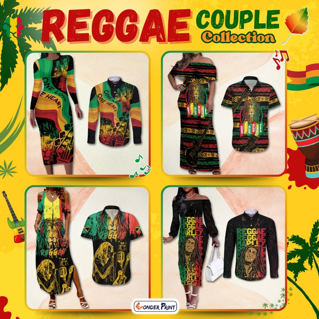 Reggae Couples Dress and Shirt