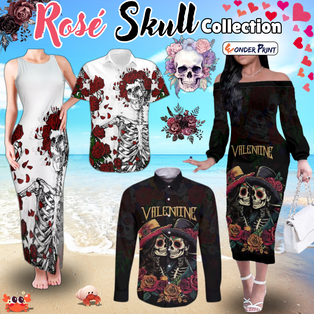 Roses Skull Couple