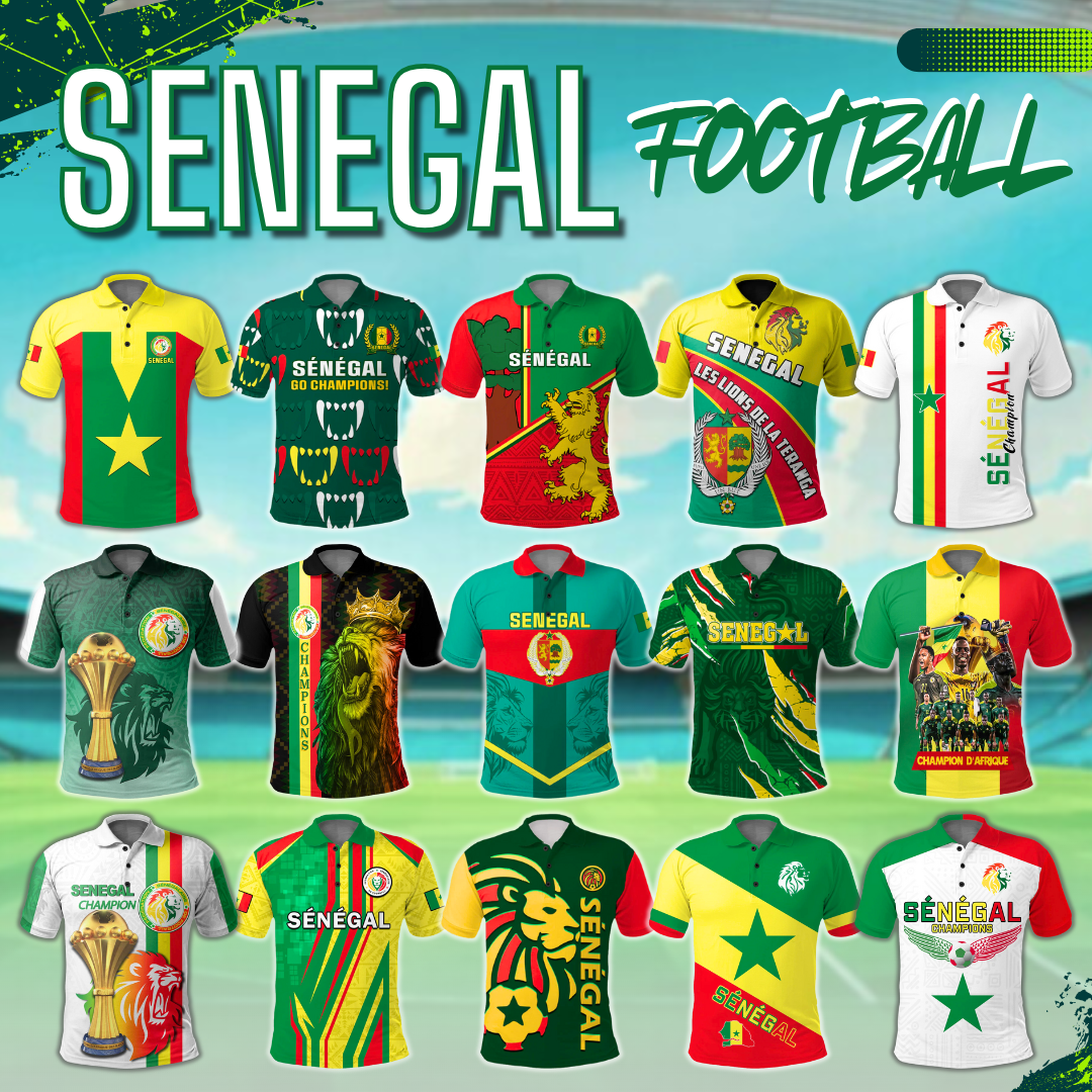 Senegal Football Polo Shirt