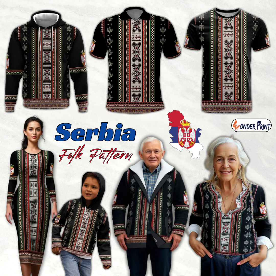 Serbia Folk Pattern God of Justice