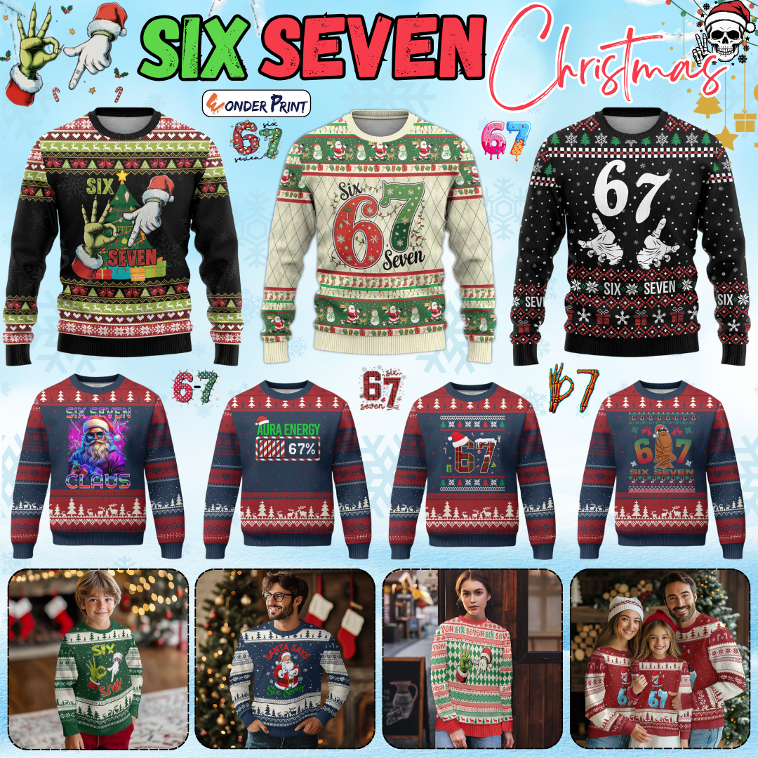 Six Seven Ugly Christmas Sweater