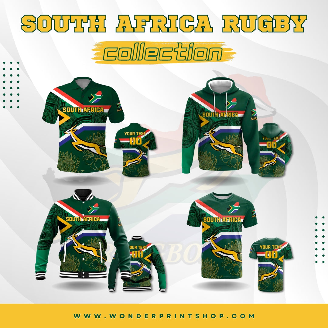 South Africa Rugby Springboks Mascot African Pattern