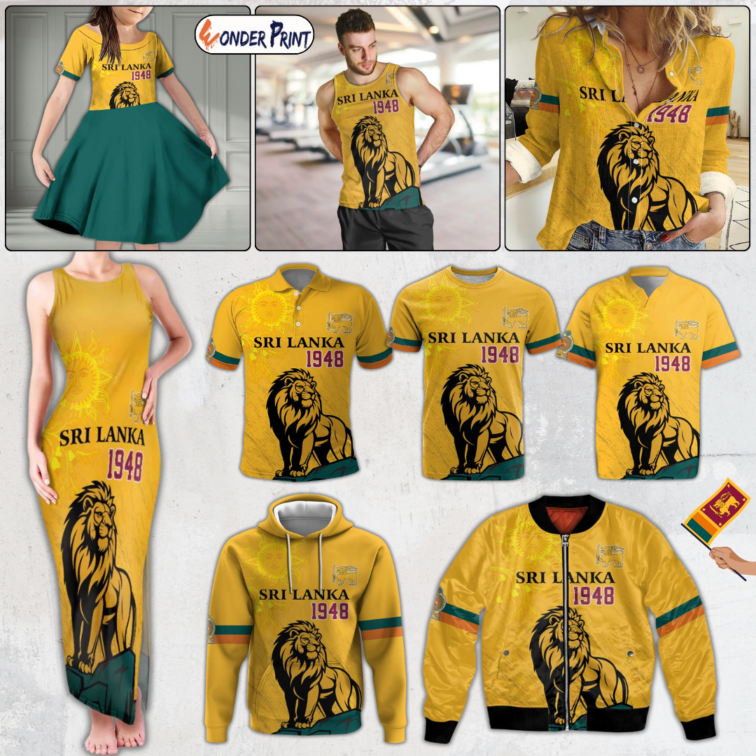 Sri Lanka Independence Day 1948 Lion With Traditional Sun Face