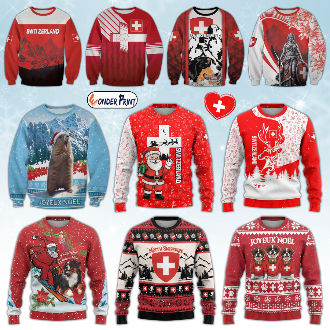 Switzerland Christmas Sweatshirt