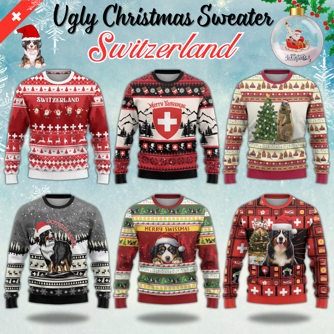 Switzerland Ugly Christmas Sweater