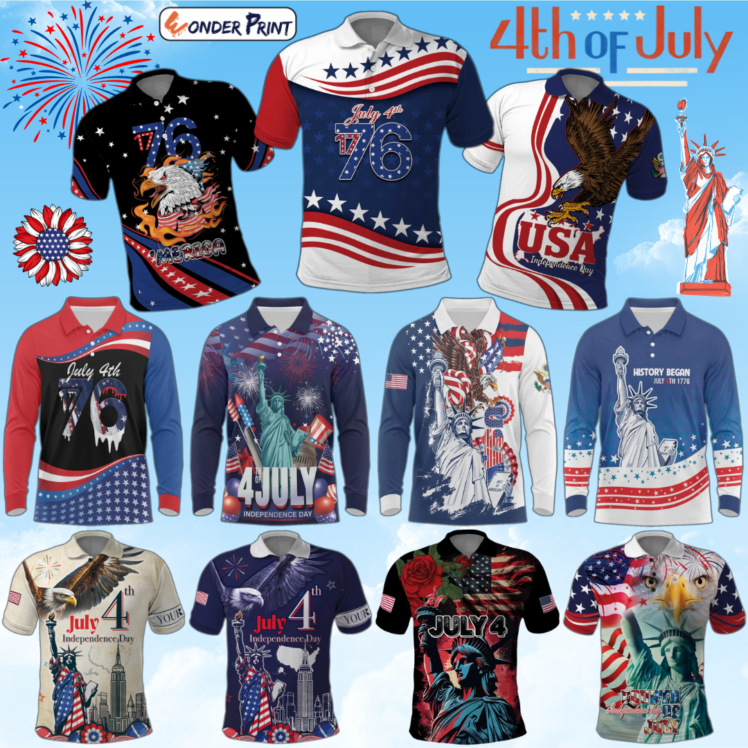 United States 4th Of July Polo