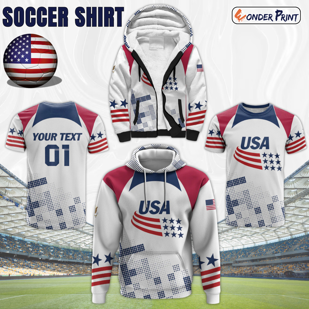 USA 2024 Soccer The Stars and Stripes Go Champion