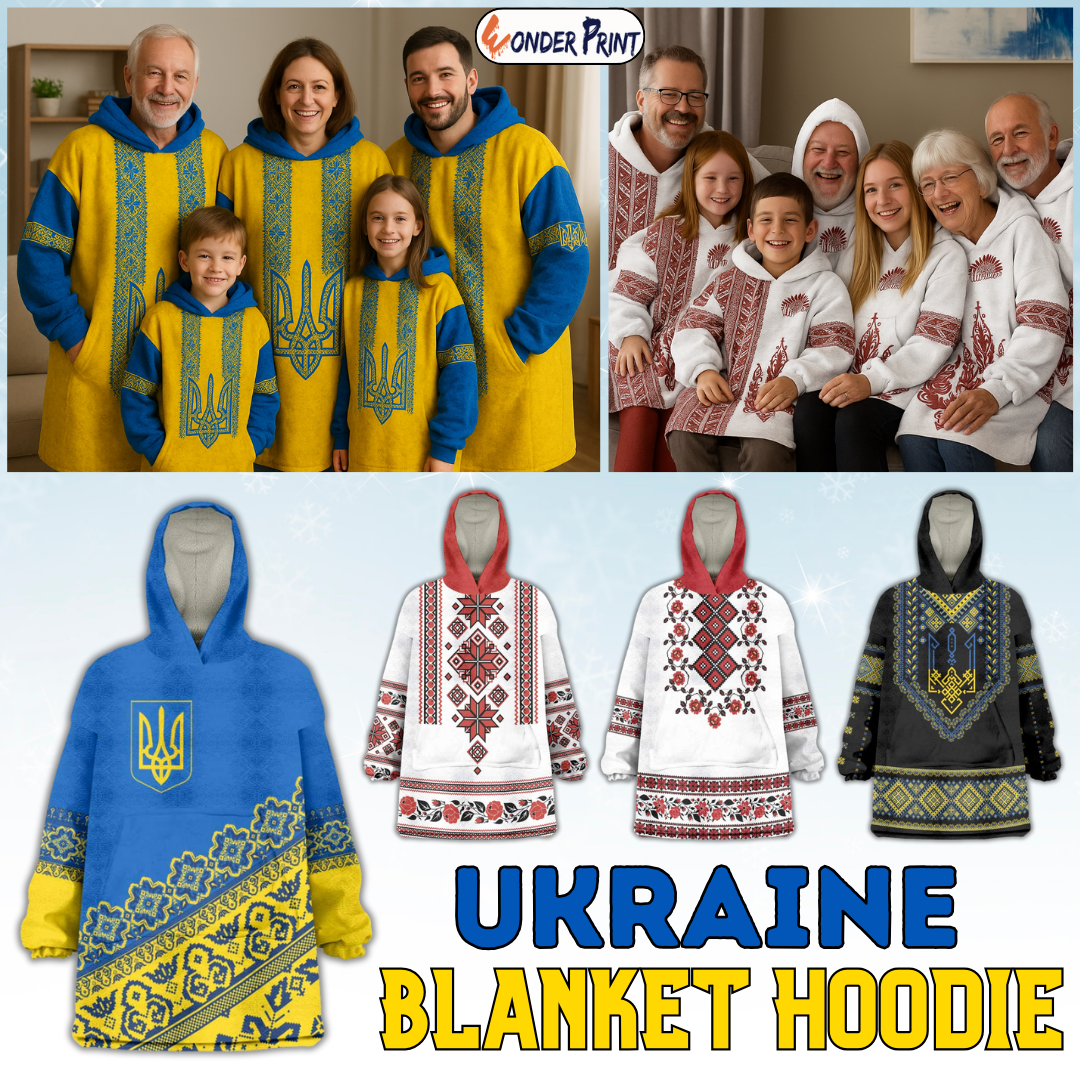 Ukraine Blanket Hoodie