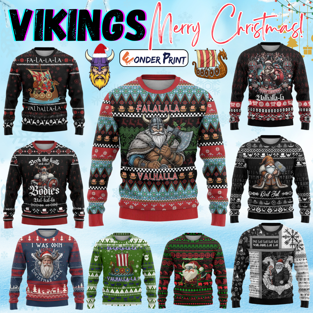 Vikings Ugly Christmas Sweater