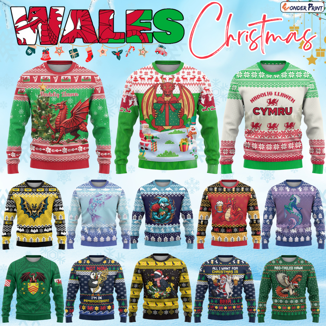Wales Ugly Christmas Sweater