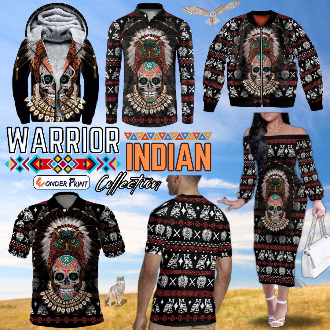 Warrior Of Indian Skull Native American