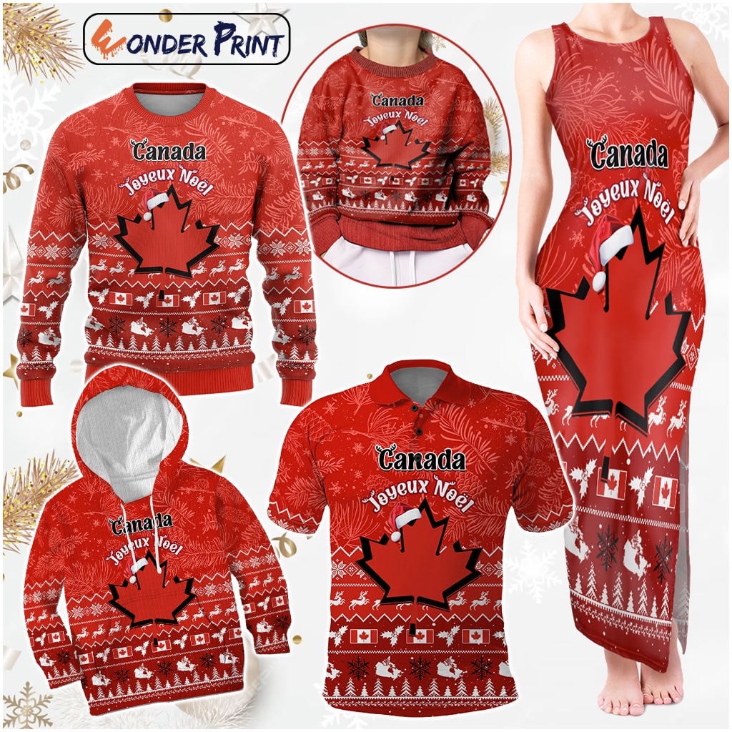 Canada Christmas Maple Leaf Santa