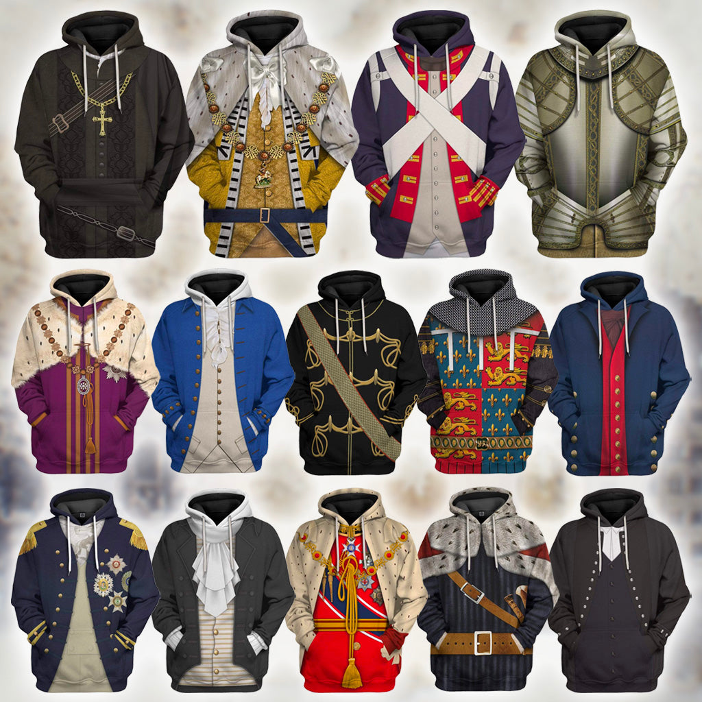 Historical Costumes Hoodie Collection