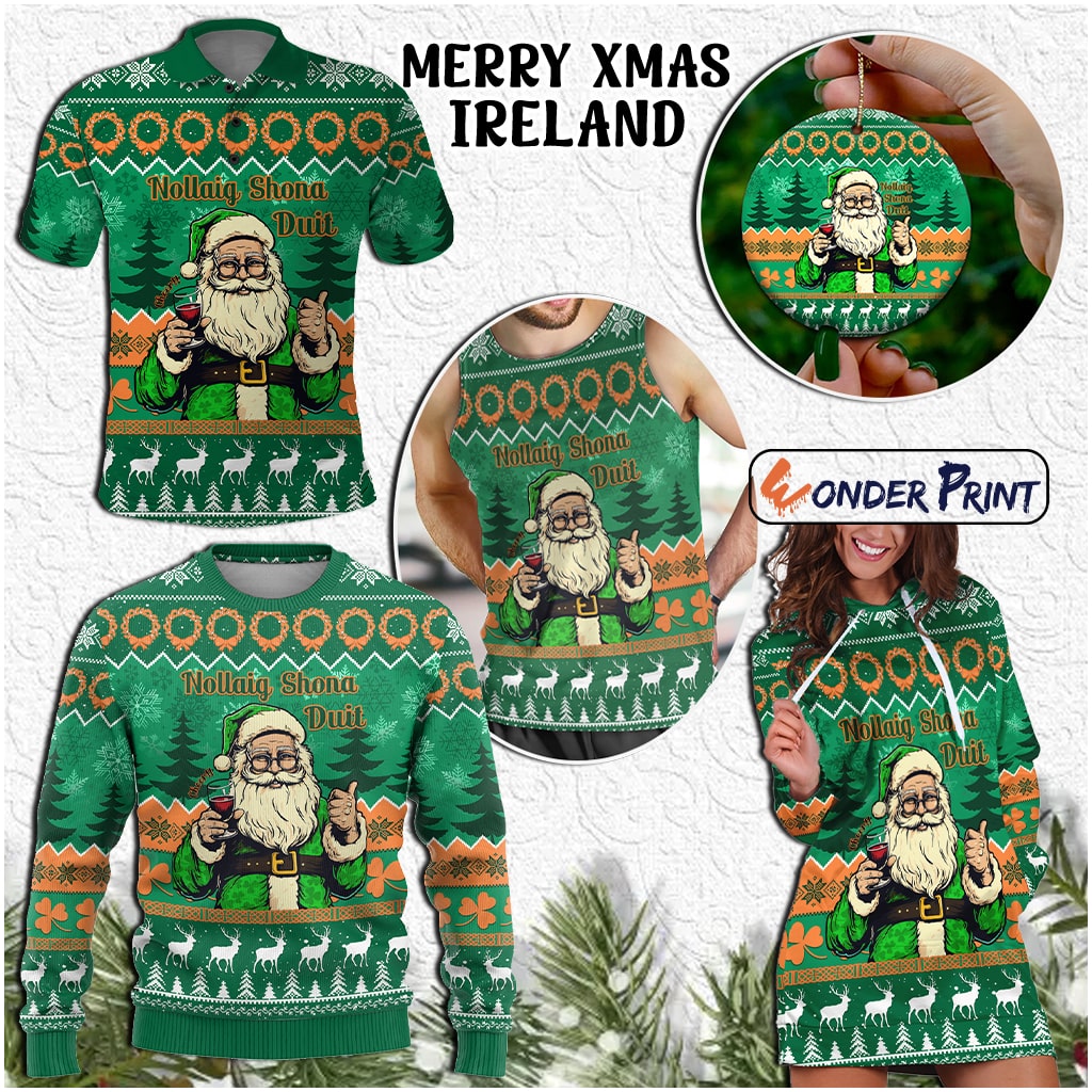 Ireland Christmas Irish Santa Nollaig Shona Duit