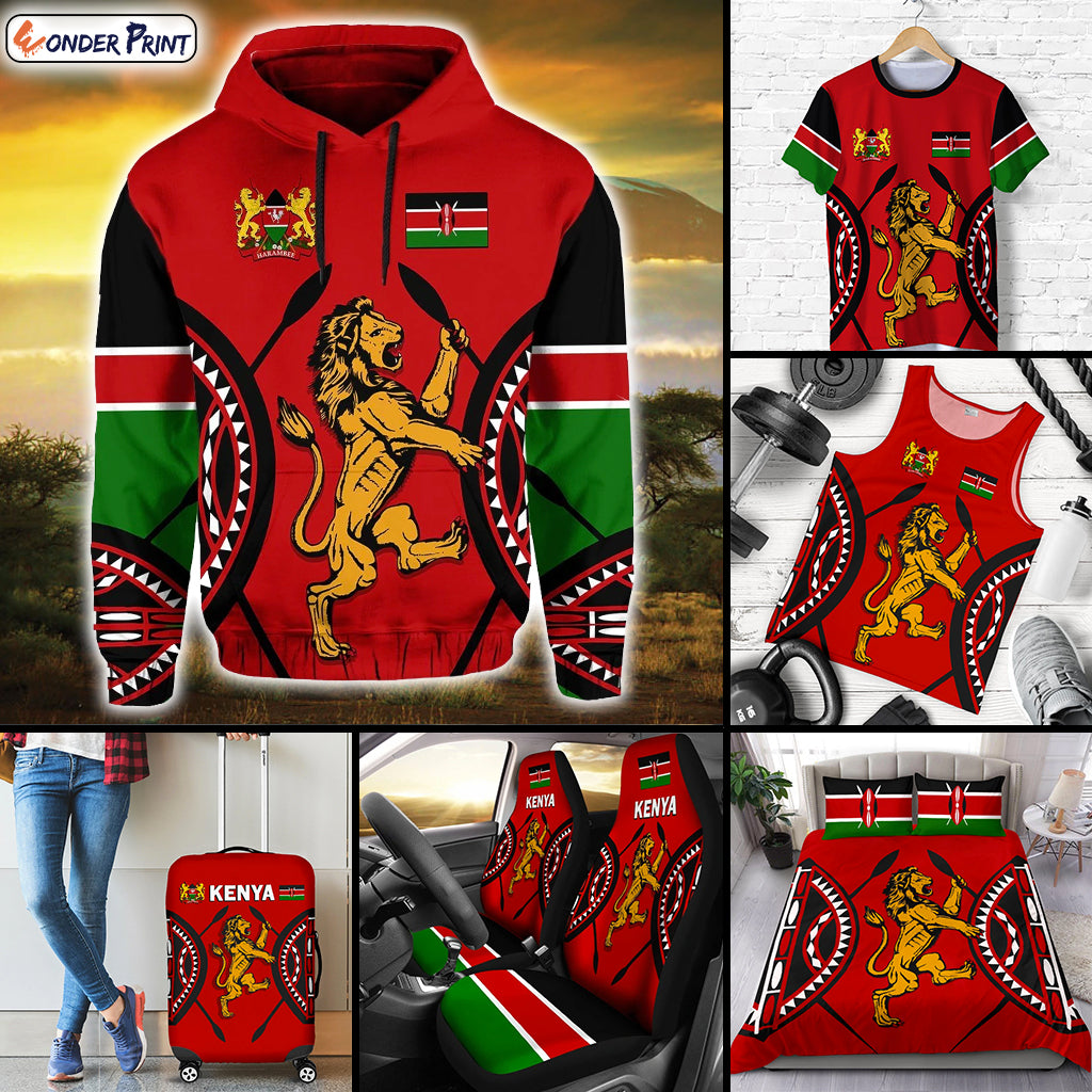 Kenya Lion Maasai Shield Collection