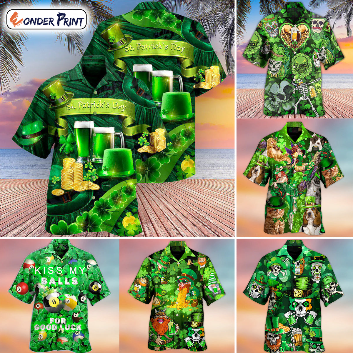 St Patrick's Day Hawaiian Shirt