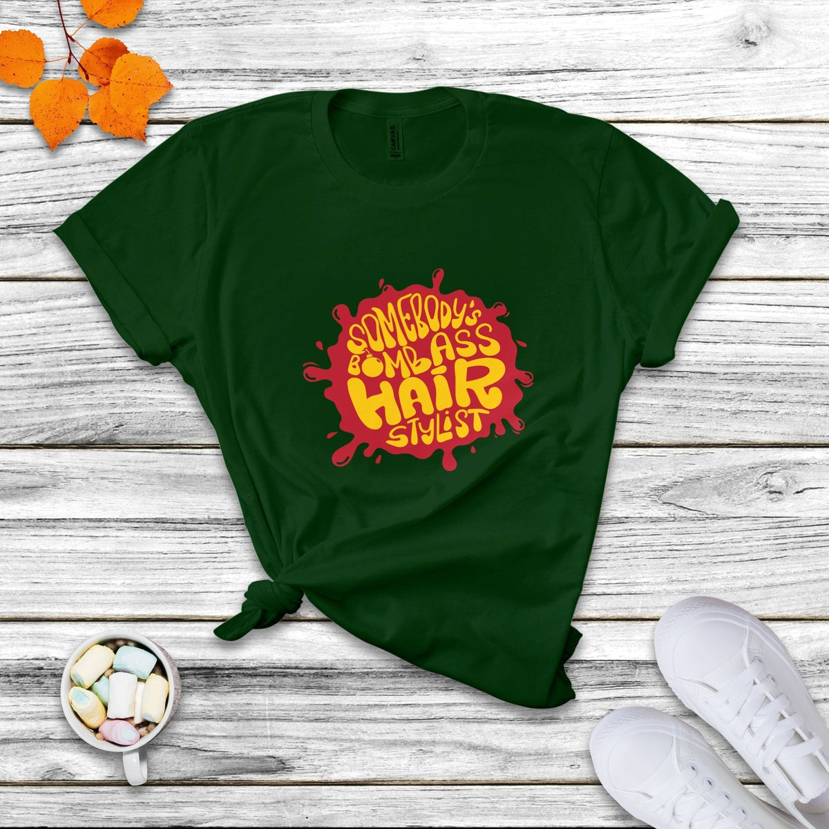 Somebody's Bomb Ass Hairstylist Funny Fine Ass Saying Career T Shirt - Wonder Print Shop