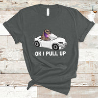 Funny Ok I Pull Up Meme Cool Capybara Driving Car T Shirt - Wonder Print Shop