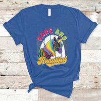 Rare And Beautiful Rare Disease Awareness Rare Disease Warrior Rainbow Zebra T Shirt - Wonder Print Shop