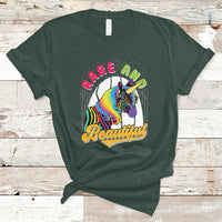 Rare And Beautiful Rare Disease Awareness Rare Disease Warrior Rainbow Zebra T Shirt - Wonder Print Shop