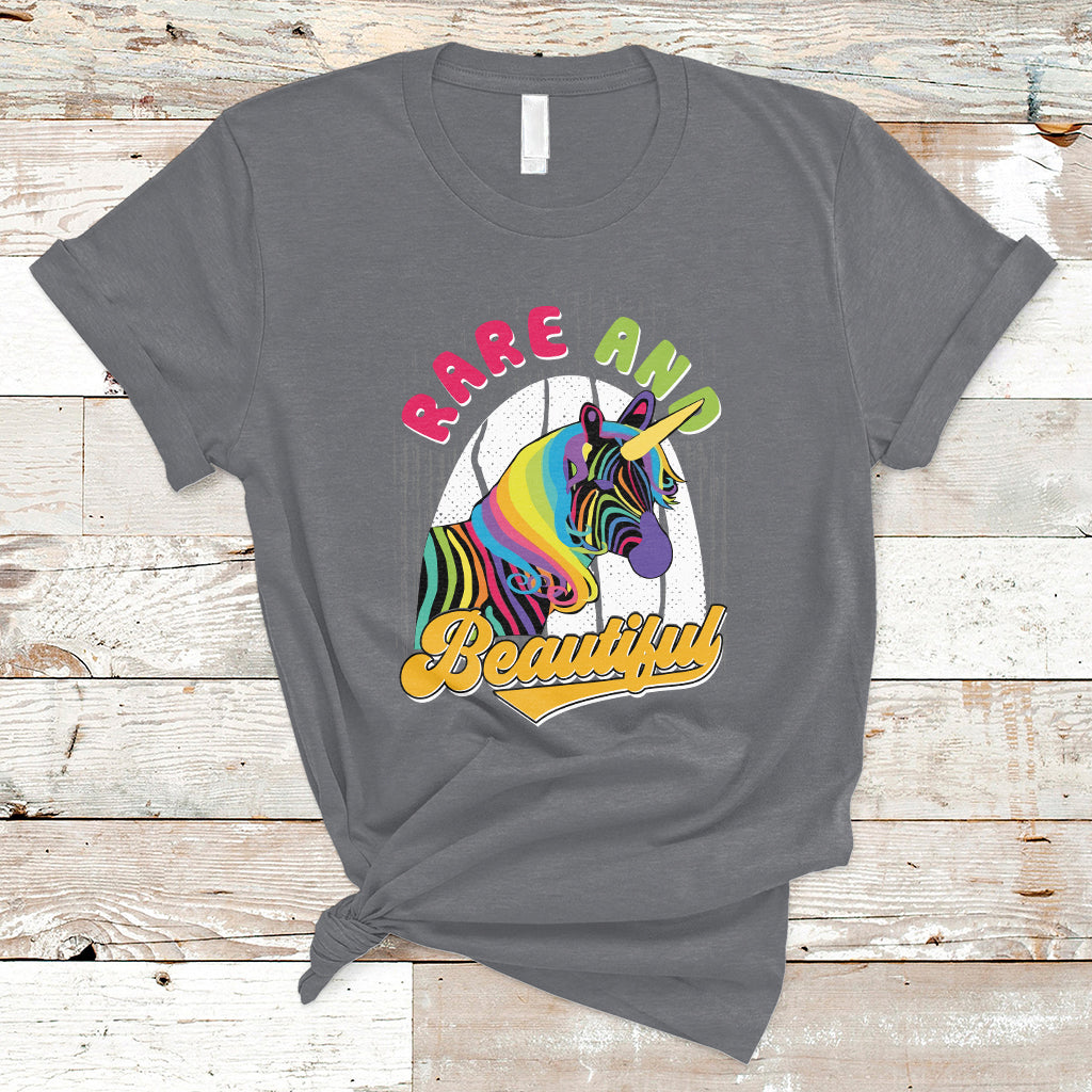 Rare And Beautiful Rare Disease Awareness Rare Disease Warrior Rainbow Zebra T Shirt - Wonder Print Shop