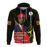 Uganda Zip Hoodie Bobi Wine People Power Our Power - Wonder Print Shop