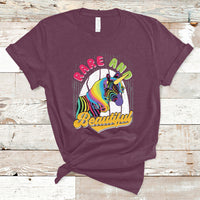 Rare And Beautiful Rare Disease Awareness Rare Disease Warrior Rainbow Zebra T Shirt - Wonder Print Shop