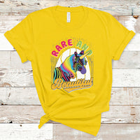 Rare And Beautiful Rare Disease Awareness Rare Disease Warrior Rainbow Zebra T Shirt - Wonder Print Shop