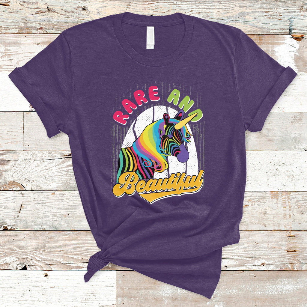 Rare And Beautiful Rare Disease Awareness Rare Disease Warrior Rainbow Zebra T Shirt - Wonder Print Shop