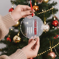 1 Year Sober Crystal Glass Ornament 1 Year Sobriety Anniversary Vintage American Flag