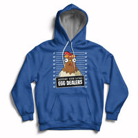 Support Your Local Egg Dealers Funny Egg Dealer Chicken Mugshot Hoodie - Wonder Print Shop