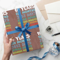 10 Year Old Bday Wrapping Paper Roll 10 Years 120 Months Of Being Awesome 10th Birthday Gifts