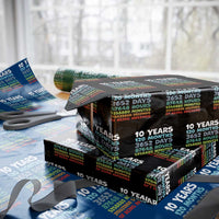 10 Year Old Bday Wrapping Paper Roll 10 Years 120 Months Of Being Awesome 10th Birthday Gifts