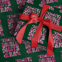 10 Years Old Birthday Girl Wrapping Paper Roll In My Double Digits Era - Wonder Print Shop