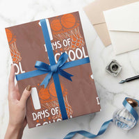 100 Days of Rocking School Basketball Wrapping Paper Roll Cool Kids Sports Gift