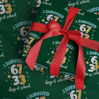 100 Days Of School 67 Funny Six Seven Meme Wrapping Paper Roll