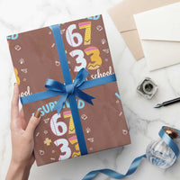 100 Days Of School 67 Funny Six Seven Meme Wrapping Paper Roll