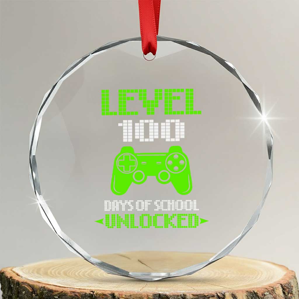 100 Days of School Smarter Crystal Glass Ornament Cool 100th Day Celebration Gift
