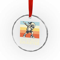 100 Days Smarter Crystal Glass Ornament Funny 67 33 Six Seven Math Teacher Kids 100th Day