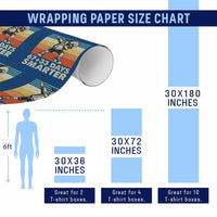 100 Days Smarter Wrapping Paper Roll Funny 67 33 Six Seven Math Teacher Kids 100th Day