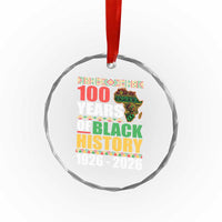 100 Years Of Black History 1926 2026 Centennial Crystal Glass Ornament Africa Map