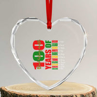 100 Years Of Black History Heart Crystal Glass Ornament African American Historical Figures African American Teacher