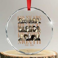 100 Years Of Black History Month Crystal Glass Ornament African American Historical Figures